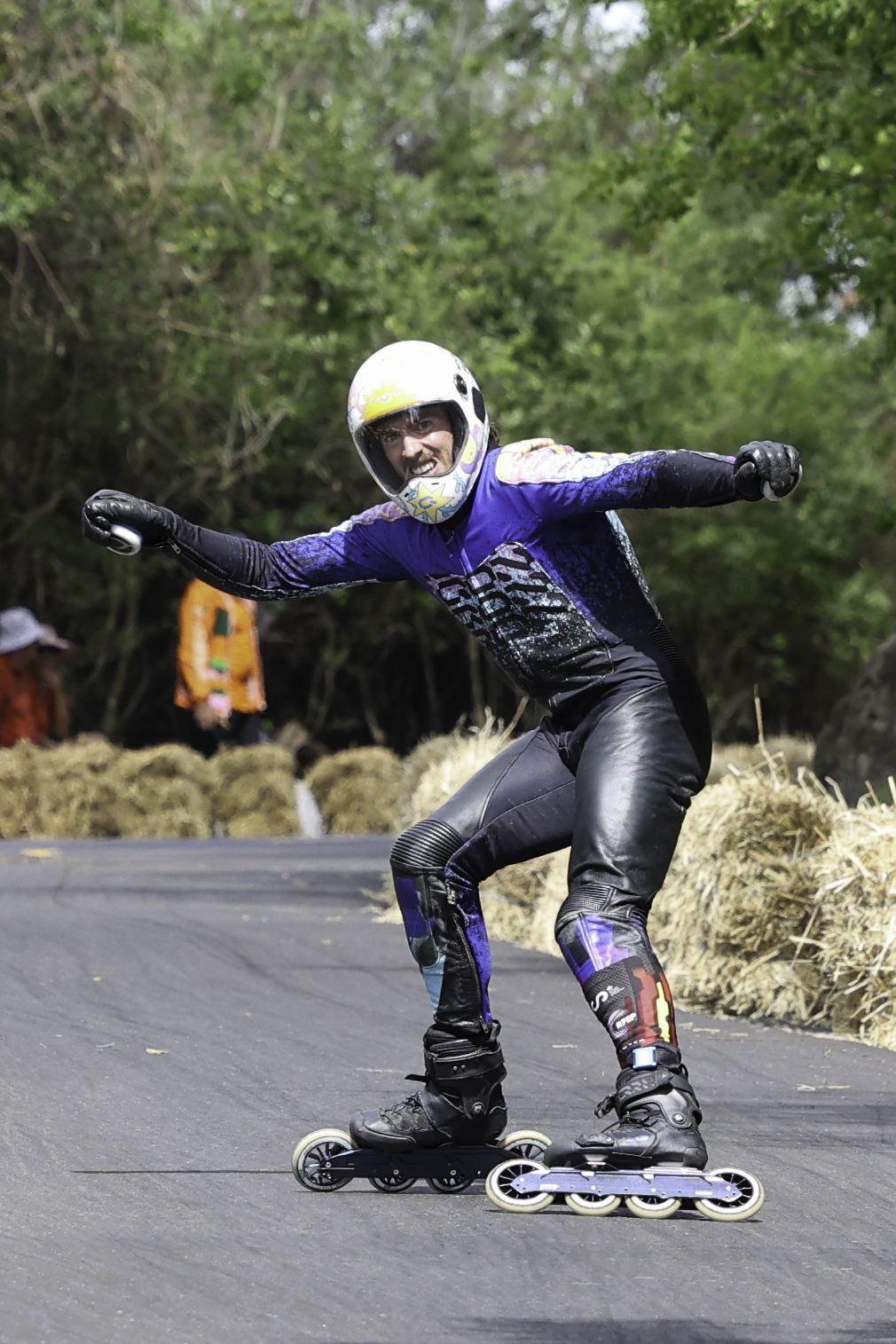 Pablo Soler durante el Time Trial de Inline Downhill